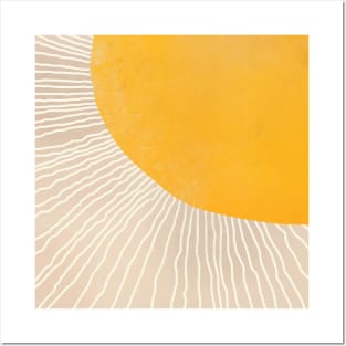 Abstract Sunrise Mid Century Posters and Art